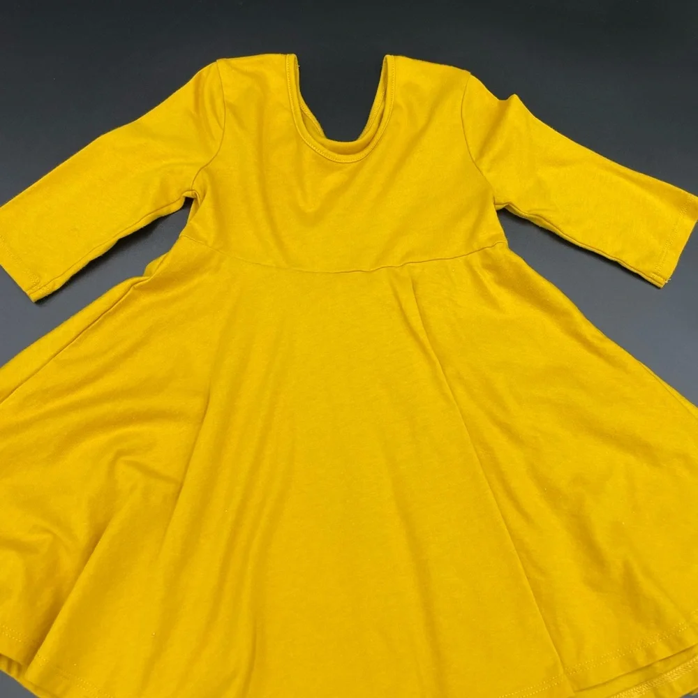 Old Navy 3T girls mustard yellow flow dress